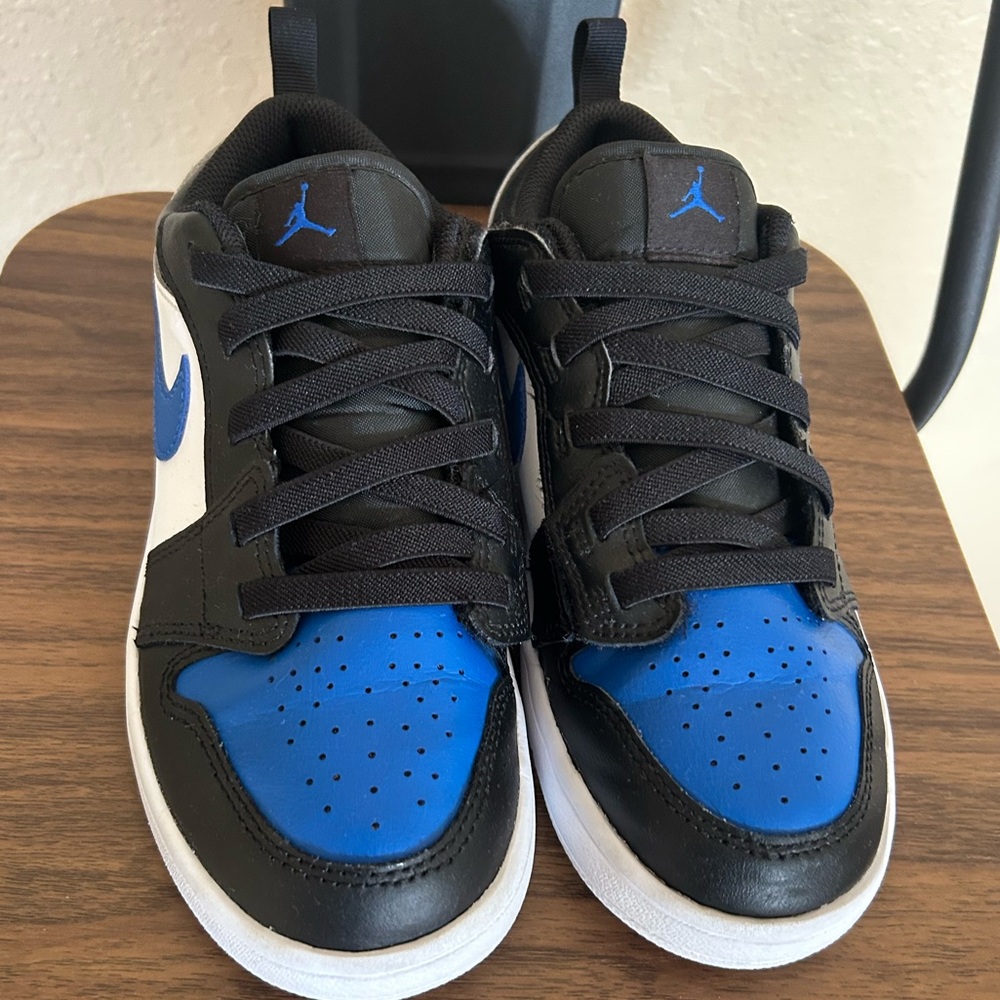 Jordan 1 Low Alt (ps) Royal Blue/White Black Hook & Loop size(2.5 B)